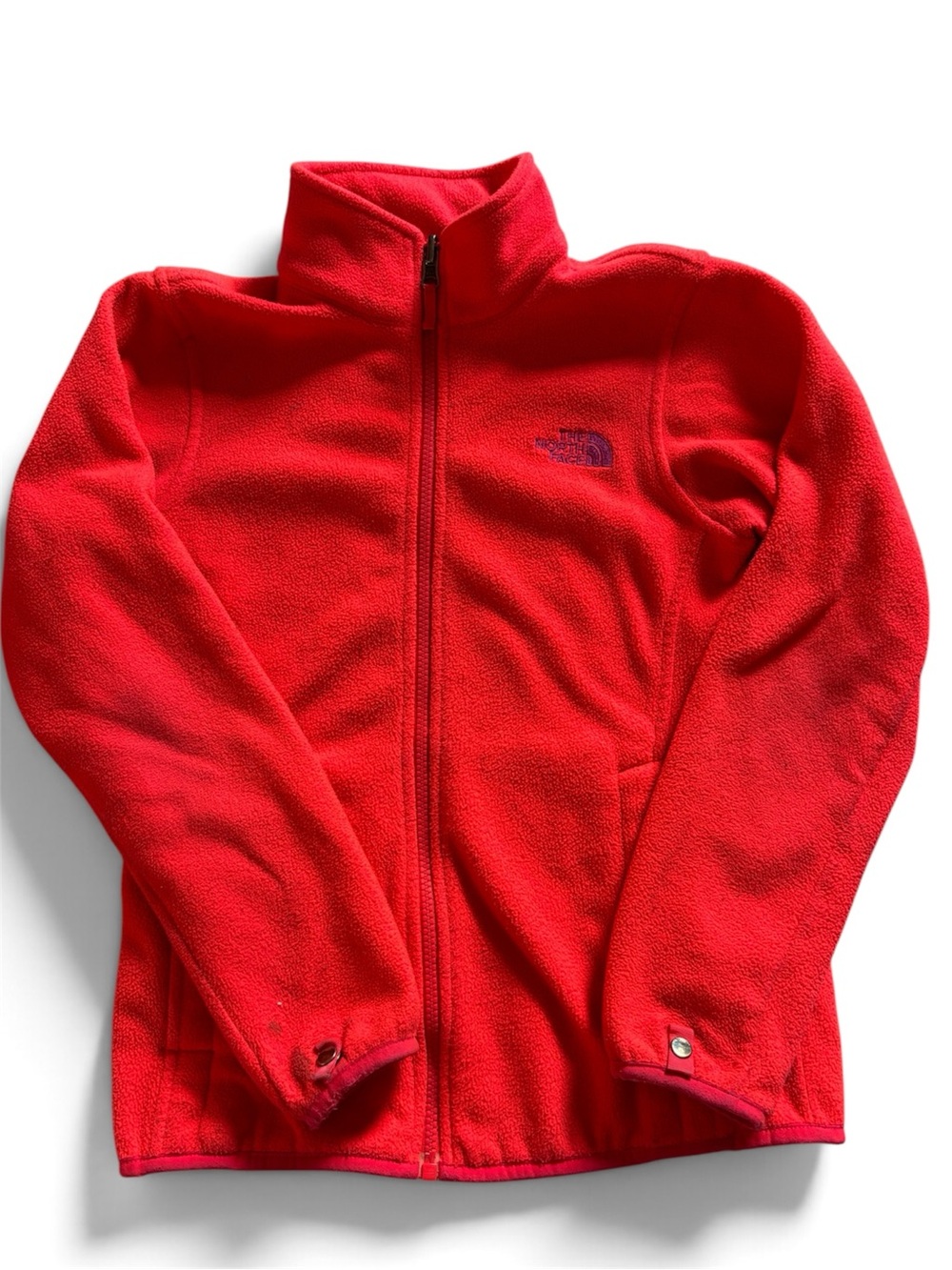 The North Face Kids Red Full-Zip Fleece Jacket